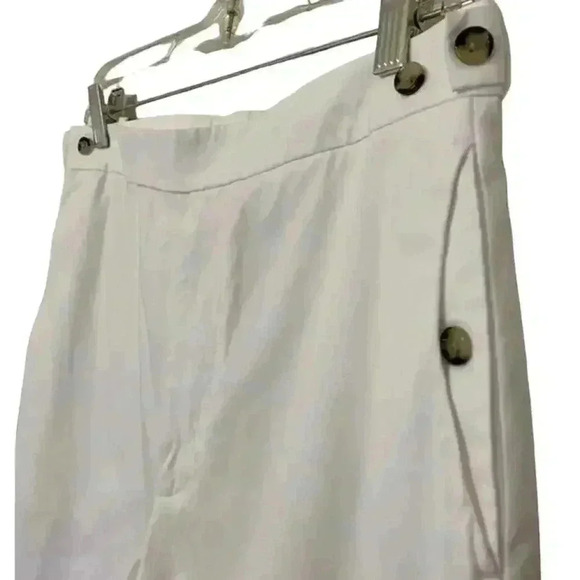 Helmut Lang High Rise Relaxed Fit Lacquered Cotton Suit pants Size 2 - Picture 2 of 15